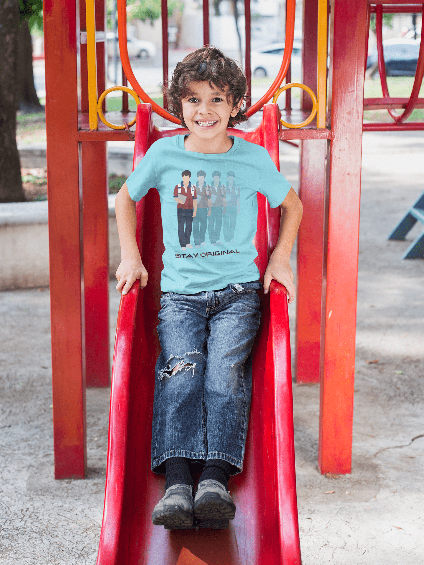 Apliiq tshirts Stay Original St. Carlo Acutis Kid's Organic Cotton Tee