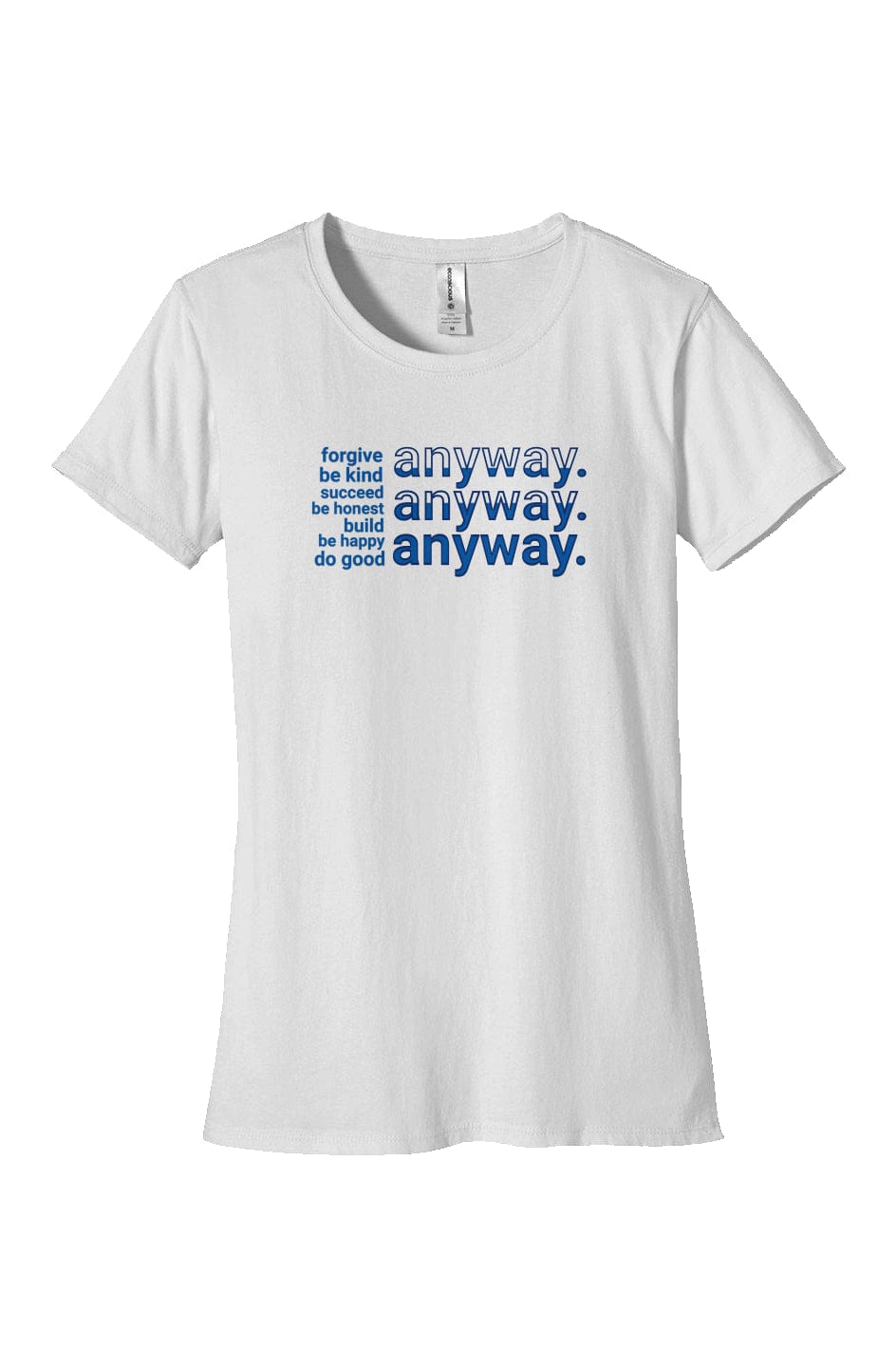 Apliiq tshirts white / s "Anyway" Women's Organic Cotton Tee