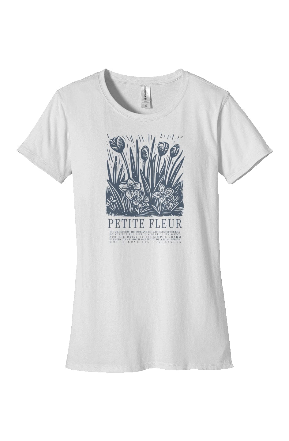 Apliiq tshirts white / s Petite Fleur Women's Organic Cotton Tee