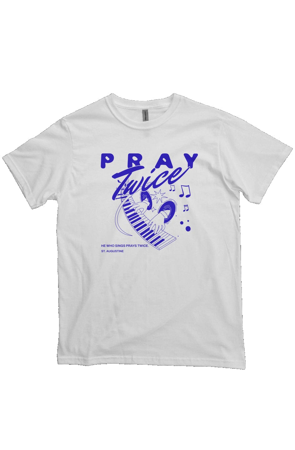 Apliiq tshirts white / s Pray Twice Organic Cotton Tee
