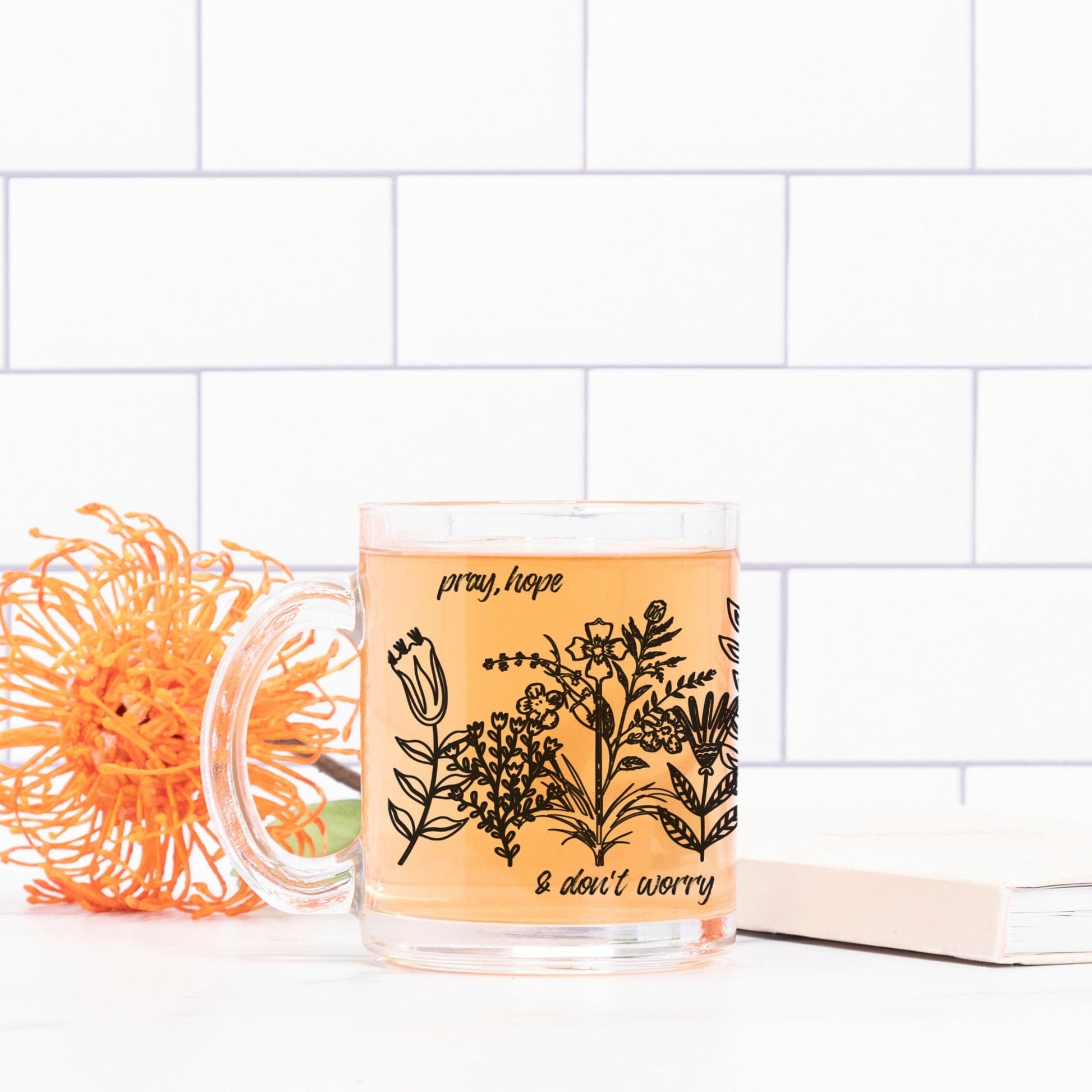 Dappled Designs Mugs Pio Wildflower Mug Glass