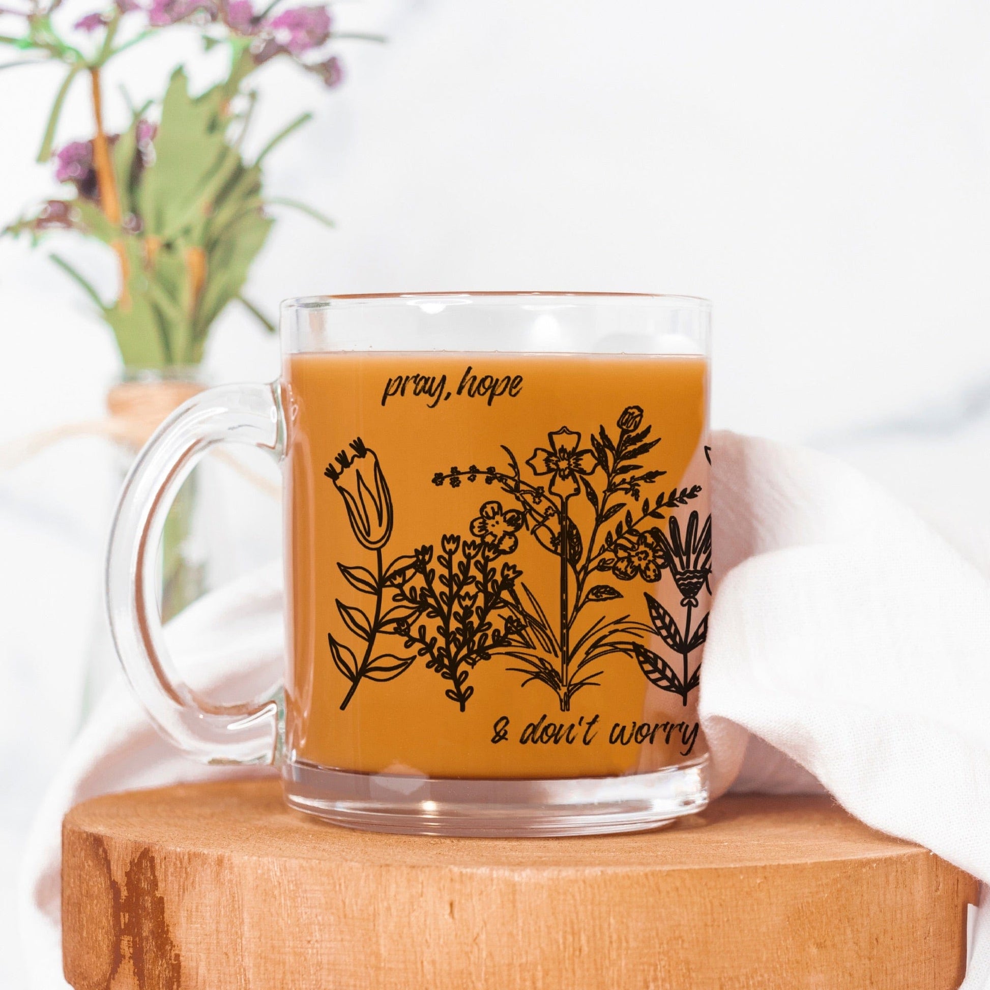 Dappled Designs Mugs Pio Wildflower Mug Glass