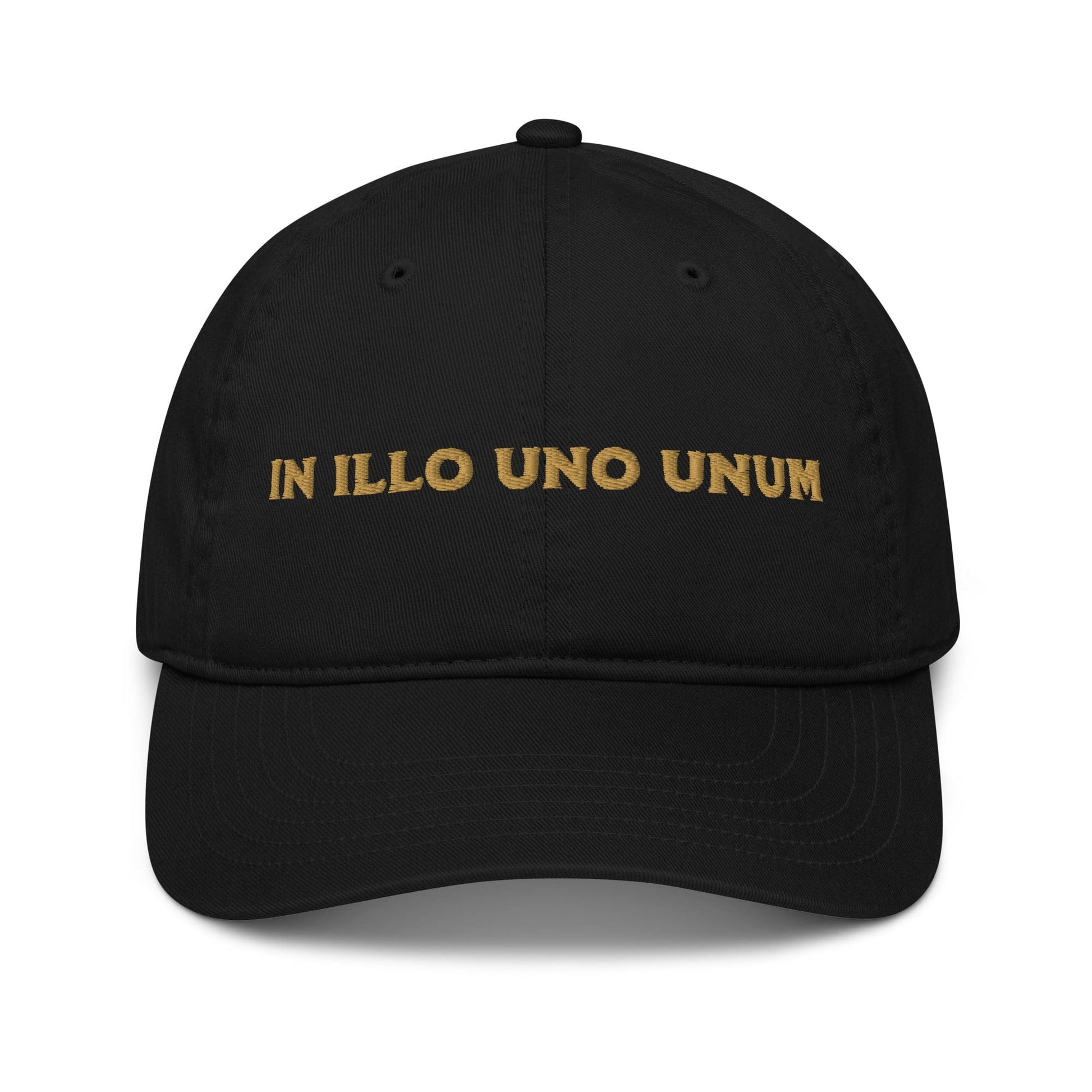 Dappled Glory hats Black In Illo Uno Unum Organic Cotton Classic Dad Cap