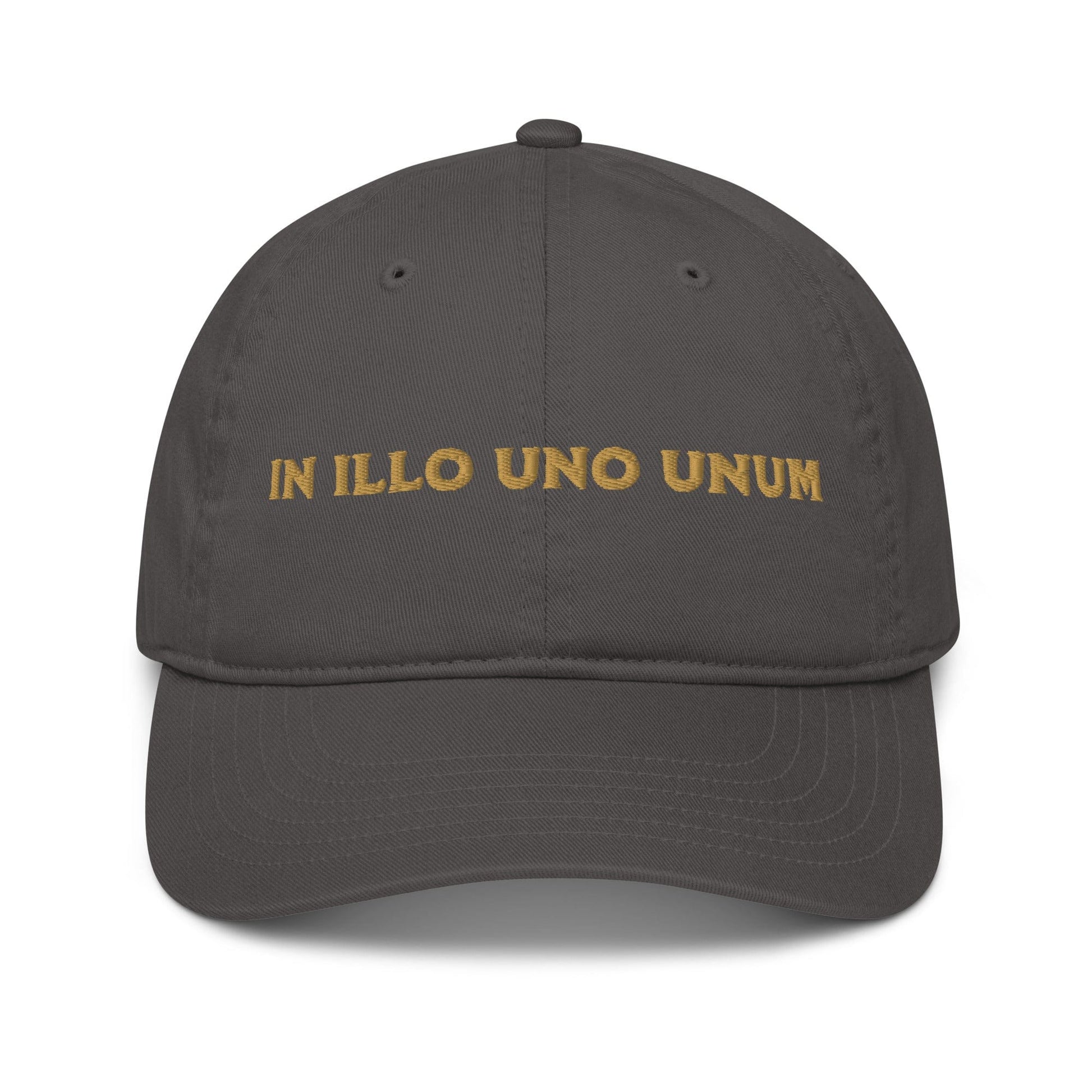 Dappled Glory hats Charcoal In Illo Uno Unum Organic Cotton Classic Dad Cap
