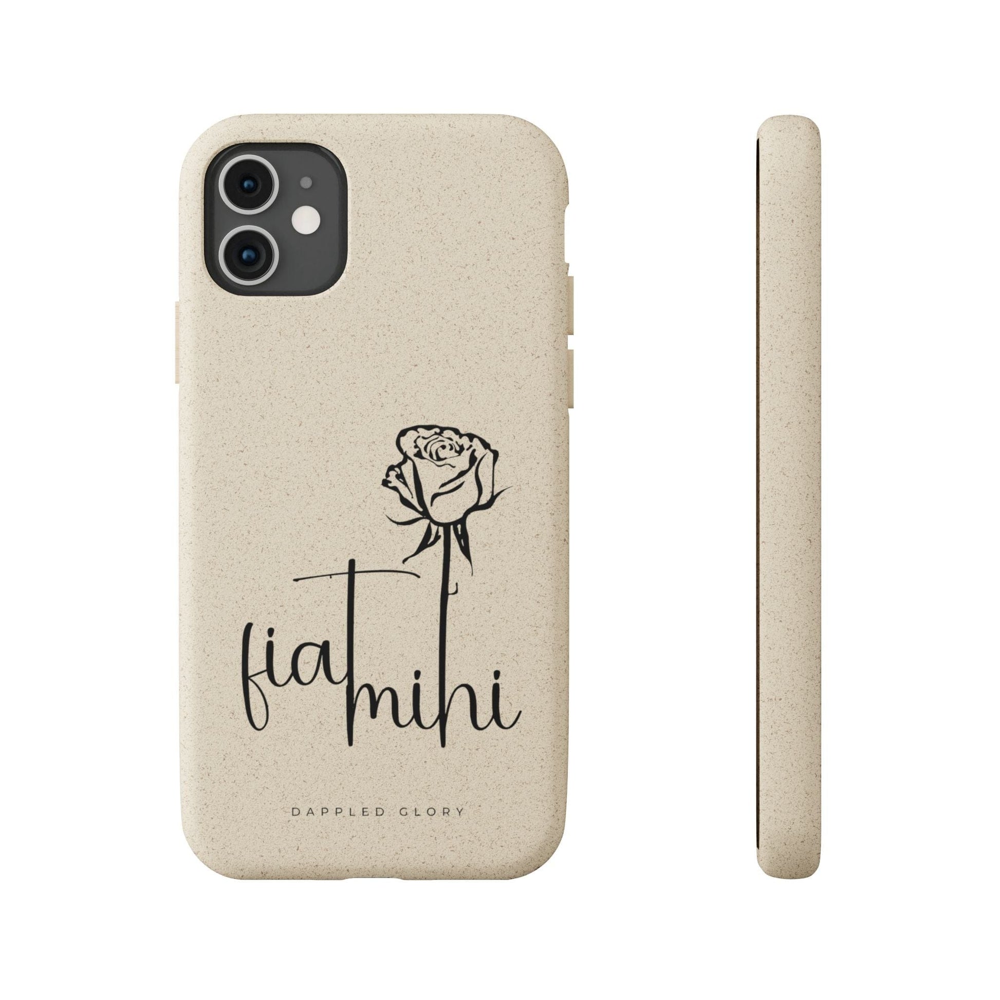 Printify Phone Case iPhone 11 Fiat Mihi Eco-Friendly Biodegradable Phone Case with Floral Design