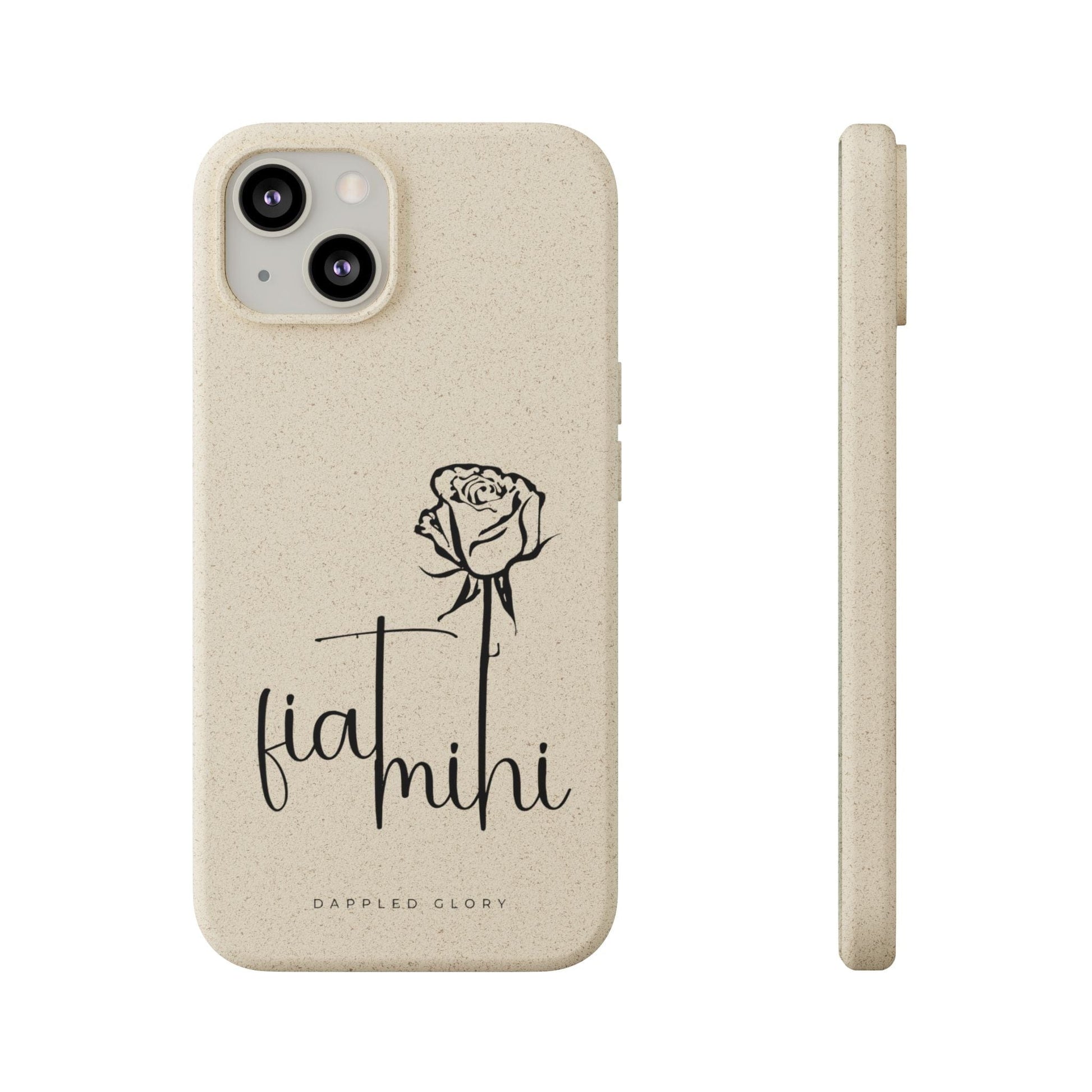Printify Phone Case iPhone 13 Fiat Mihi Eco-Friendly Biodegradable Phone Case with Floral Design