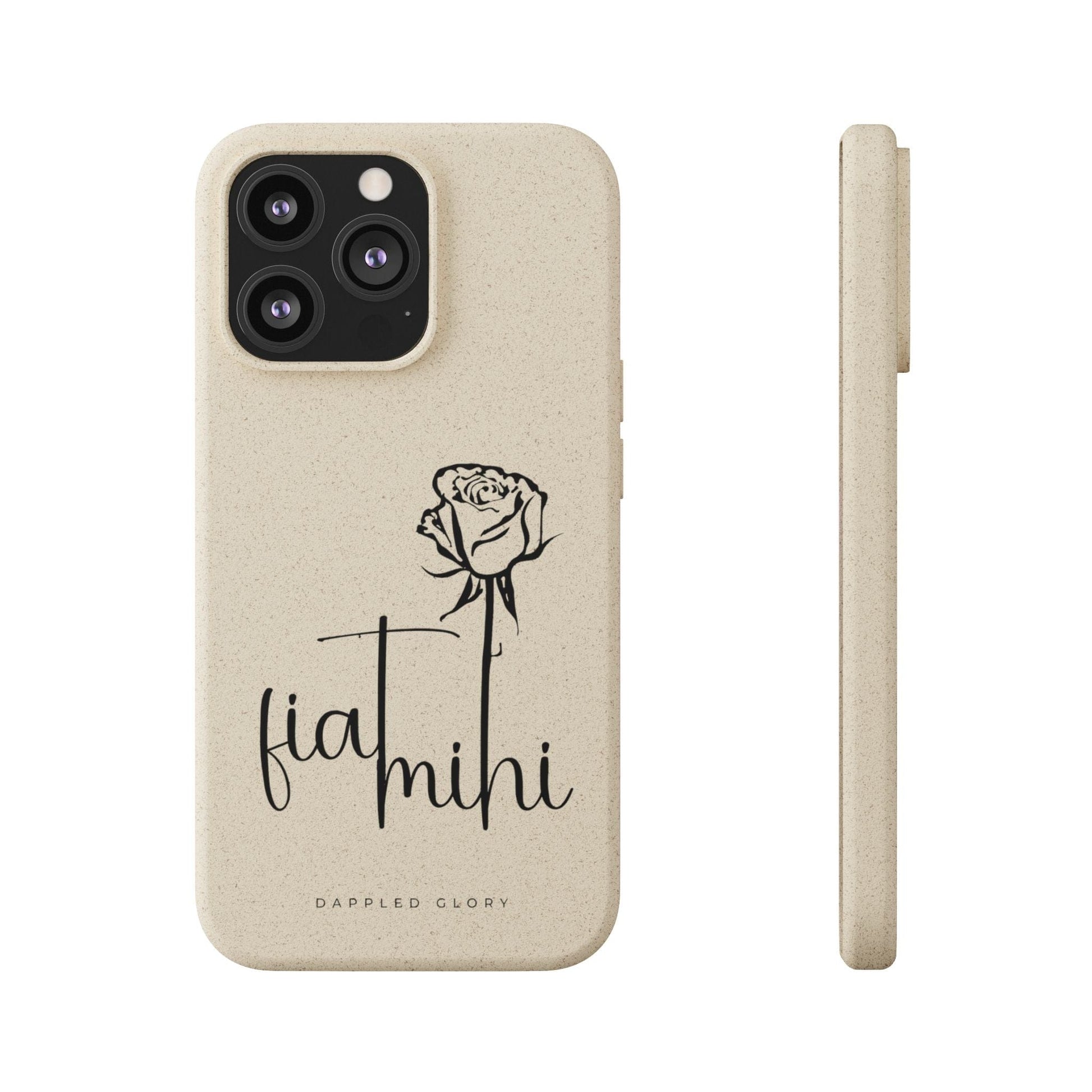 Printify Phone Case iPhone 13 Pro with gift packaging Fiat Mihi Eco-Friendly Biodegradable Phone Case with Floral Design