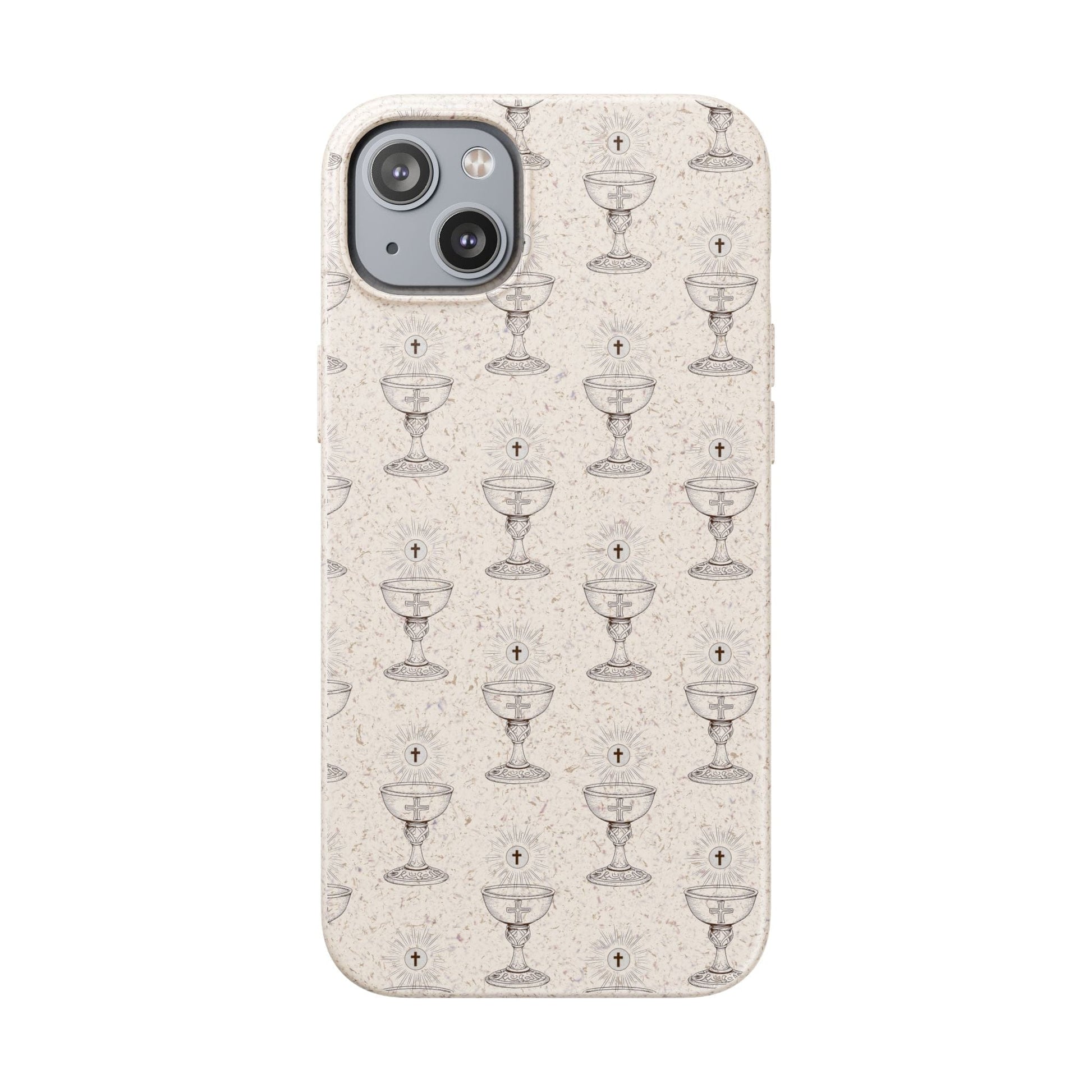 Printify Phone Case iPhone 14 Plus Eucharist Biodegradable Phone Case