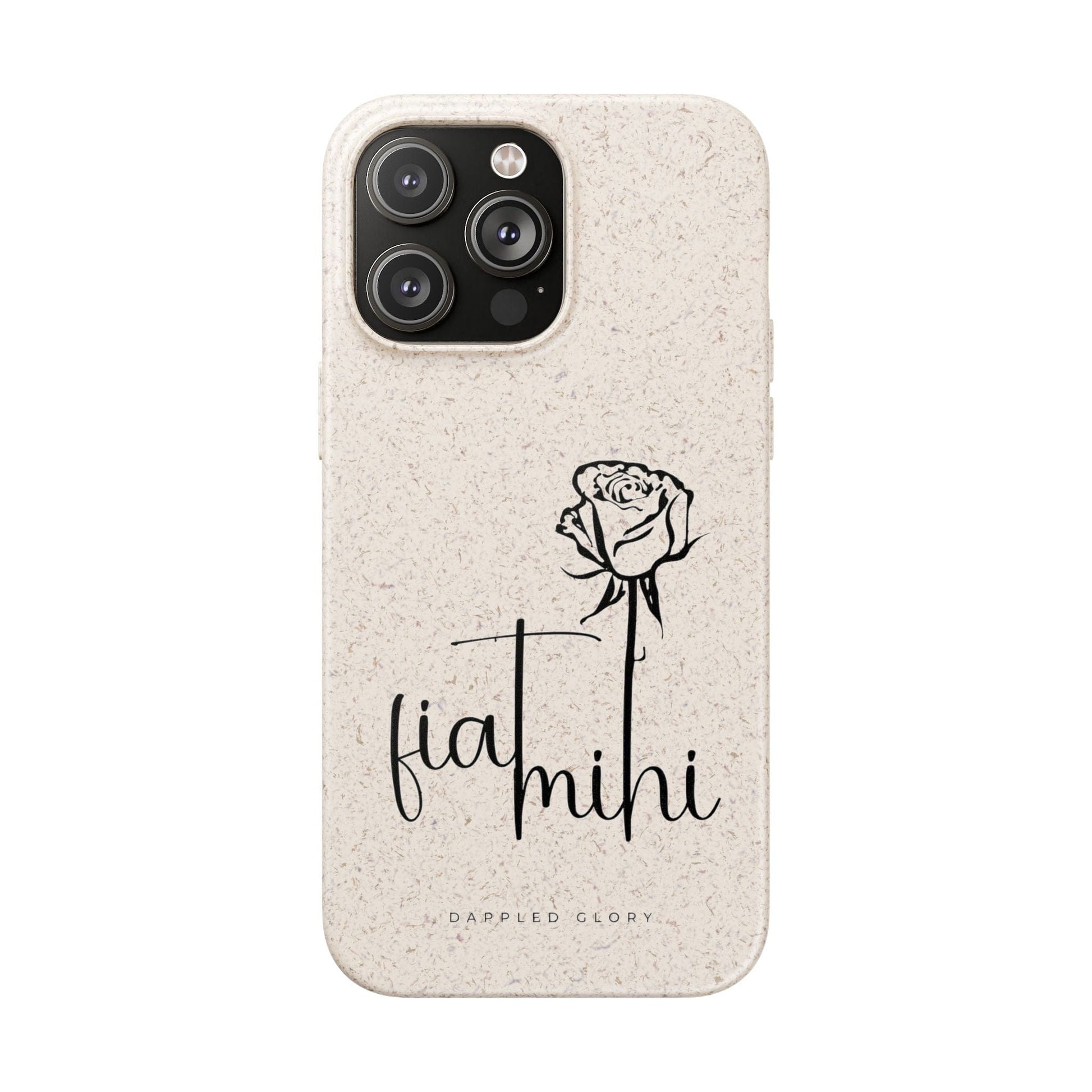 Printify Phone Case iPhone 14 Pro Max Fiat Mihi Eco-Friendly Biodegradable Phone Case with Floral Design