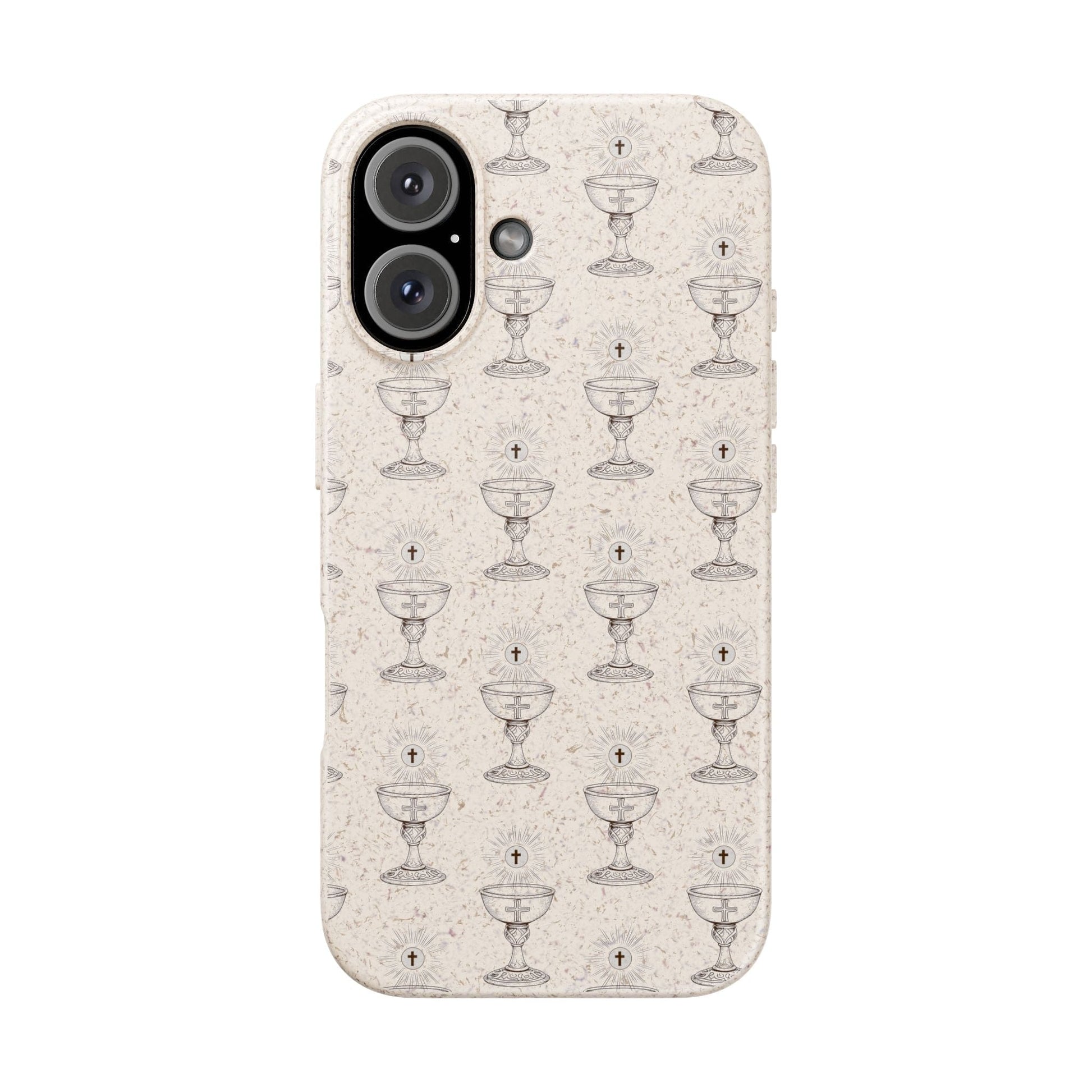 Printify Phone Case iPhone 16 Eucharist Biodegradable Phone Case