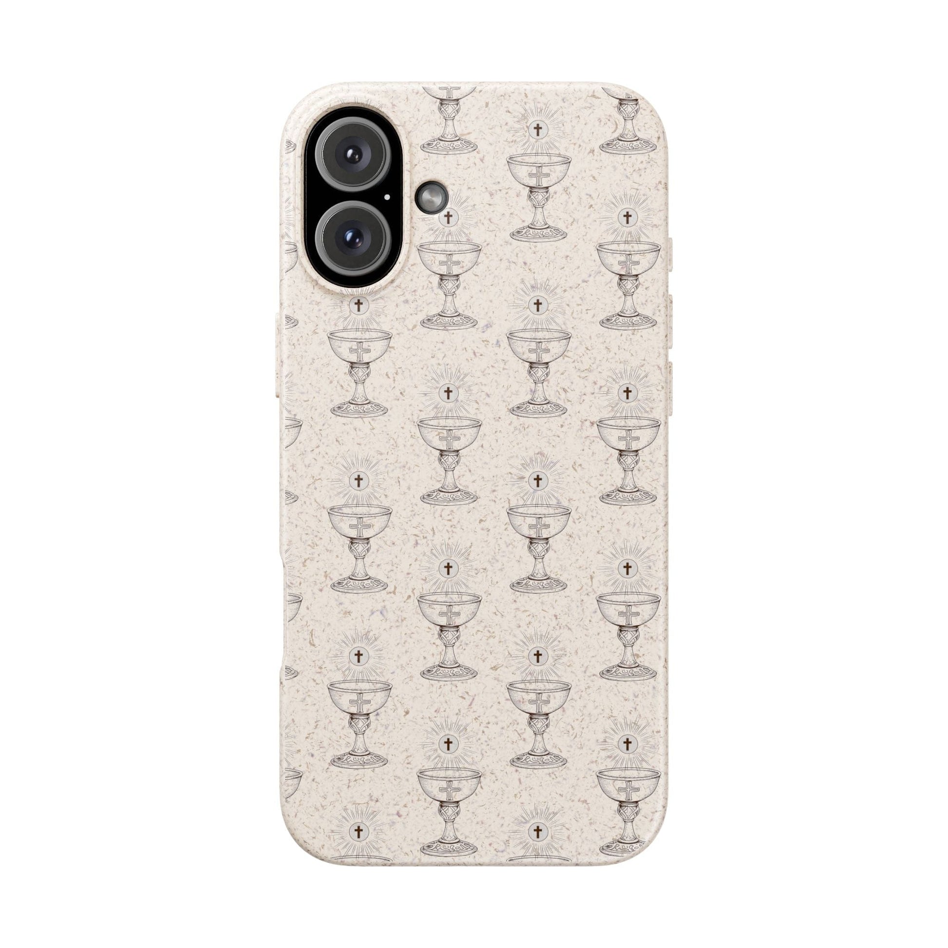 Printify Phone Case iPhone 16 Plus Eucharist Biodegradable Phone Case