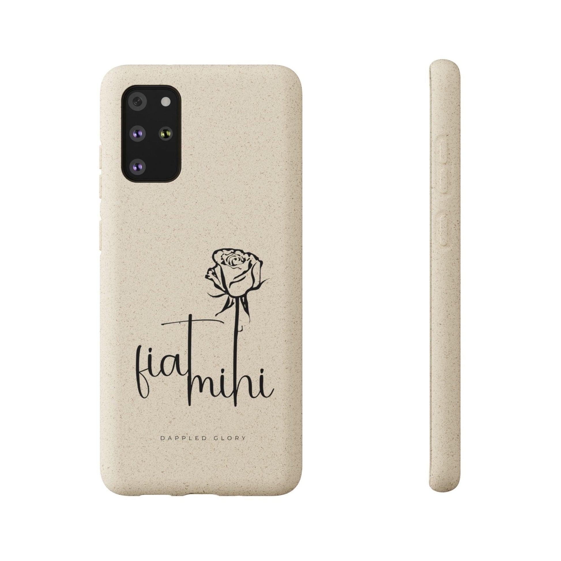 Printify Phone Case Samsung Galaxy S20+ Fiat Mihi Eco-Friendly Biodegradable Phone Case with Floral Design