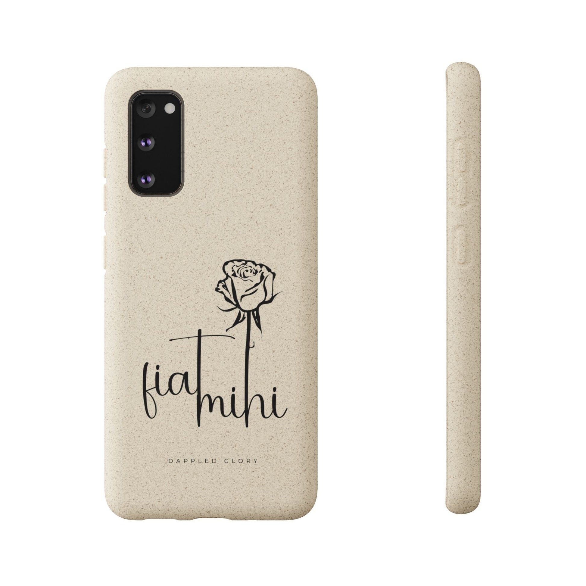 Printify Phone Case Samsung Galaxy S20 Fiat Mihi Eco-Friendly Biodegradable Phone Case with Floral Design