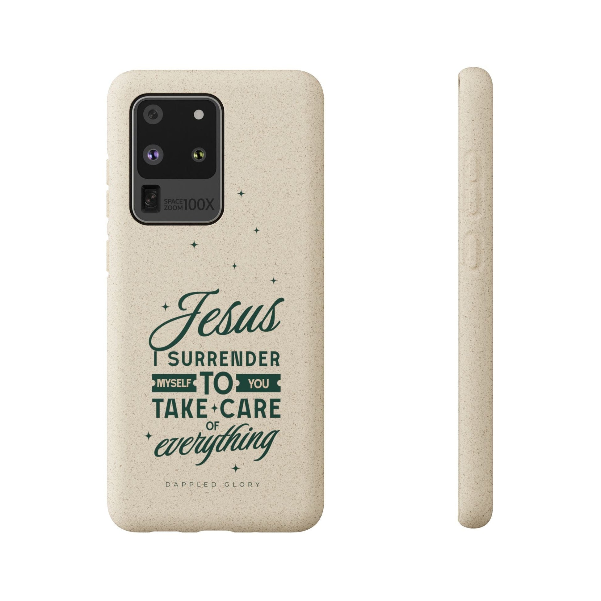 Printify Phone Case Samsung Galaxy S20 Ultra with gift packaging Jesus Surrender Prayer - Biodegradable Phone Case