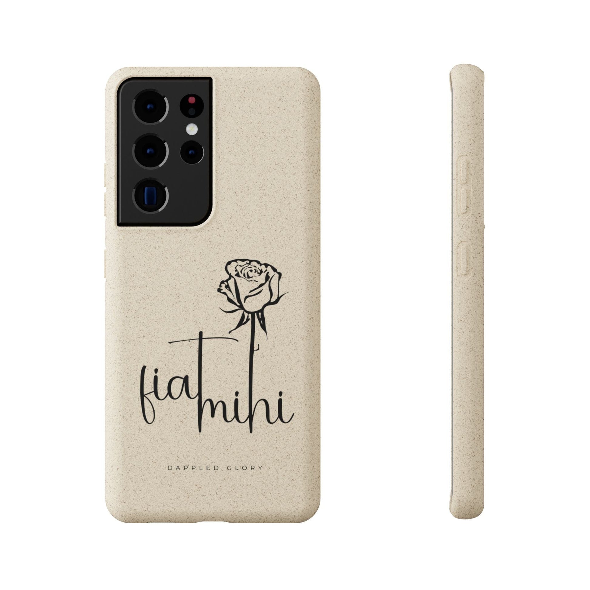 Printify Phone Case Samsung Galaxy S21 Ultra Fiat Mihi Eco-Friendly Biodegradable Phone Case with Floral Design