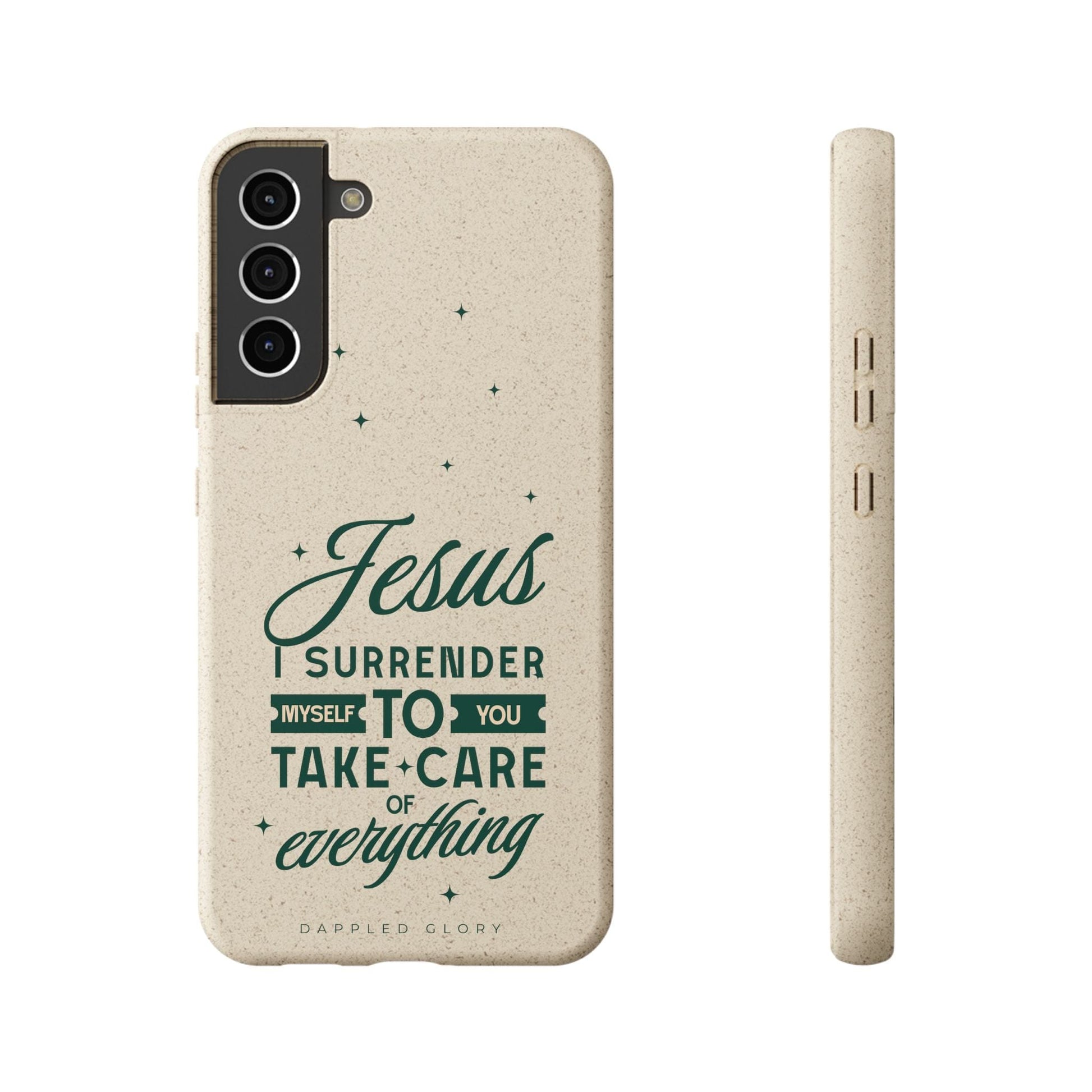 Printify Phone Case Samsung Galaxy S22 Plus with gift packaging Jesus Surrender Prayer - Biodegradable Phone Case