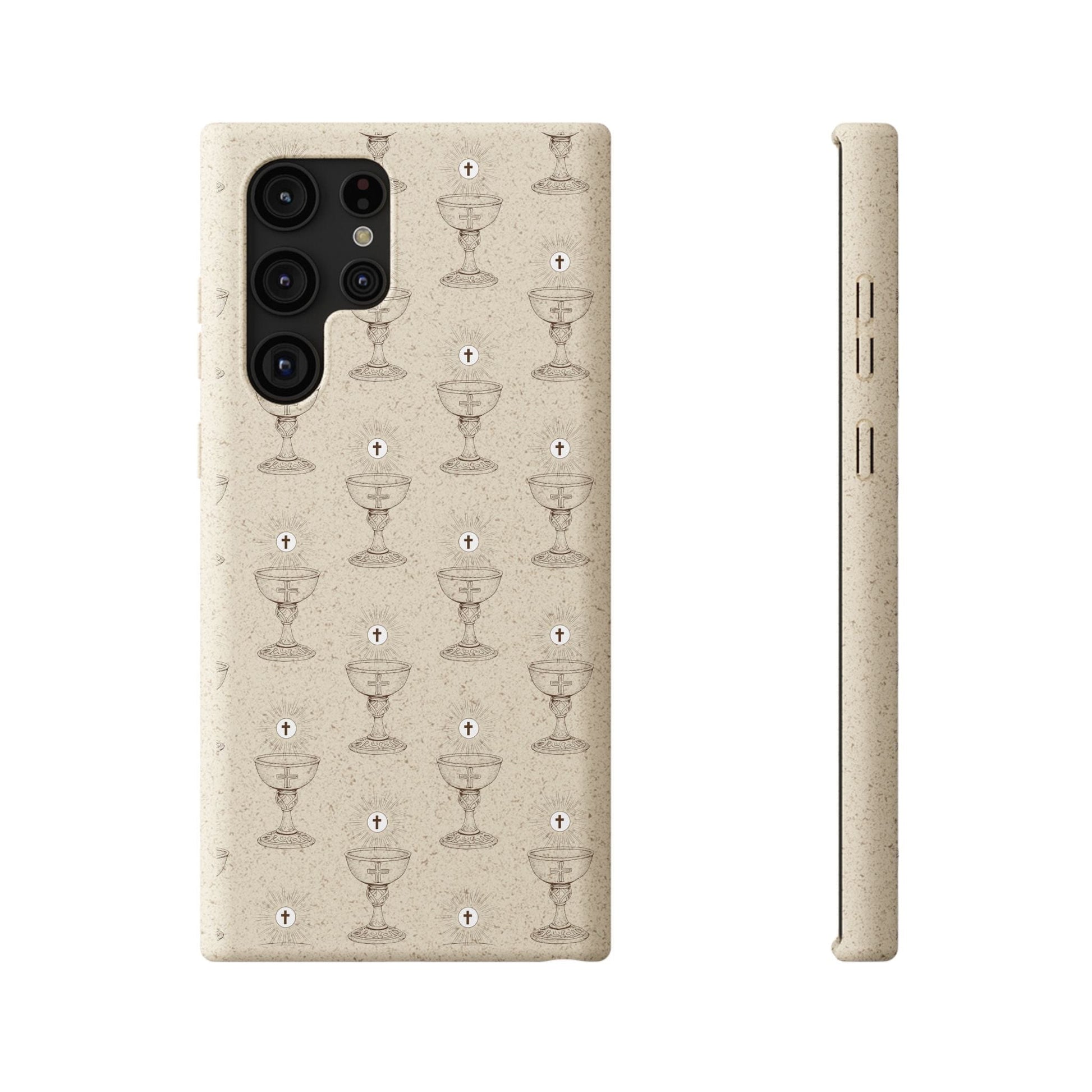 Printify Phone Case Samsung Galaxy S22 Ultra Eucharist Biodegradable Phone Case