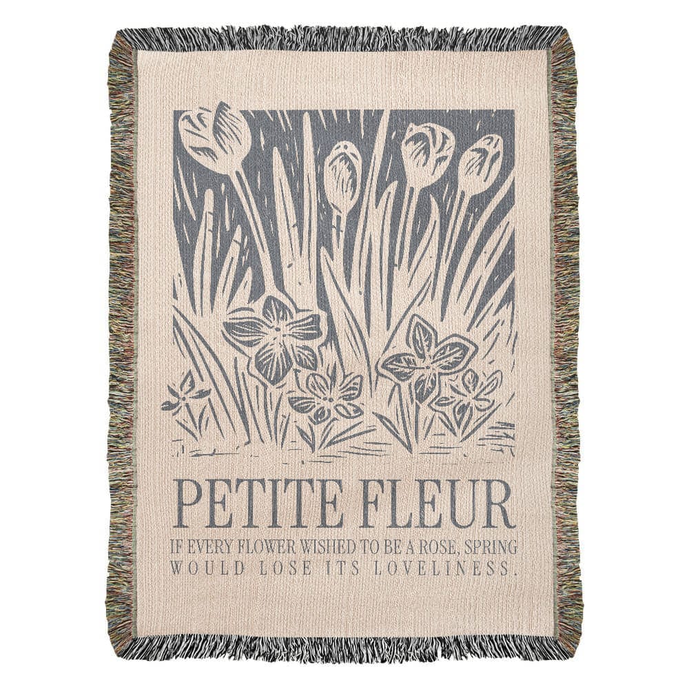 ShineOn Fulfillment Blanket 37" x 52" Petite Fleur Heirloom Woven Blanket