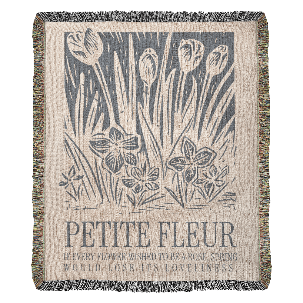 ShineOn Fulfillment Blanket 50" x 60" Petite Fleur Heirloom Woven Blanket
