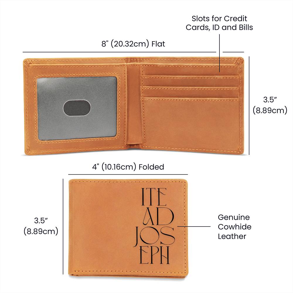 ShineOn Fulfillment Jewelry Leather Wallet Ite ad Joseph (Go to Joseph) Minimalist Leather Wallet