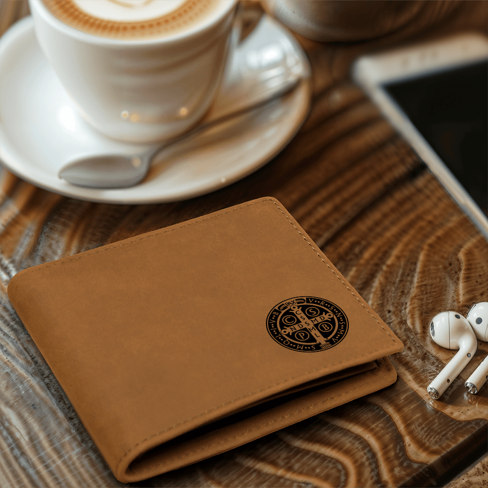 ShineOn Fulfillment Wallets Leather Wallet Minimalist Benedictine Leather Wallet