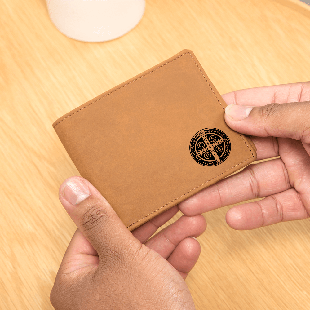 ShineOn Fulfillment Wallets Leather Wallet Minimalist Benedictine Leather Wallet