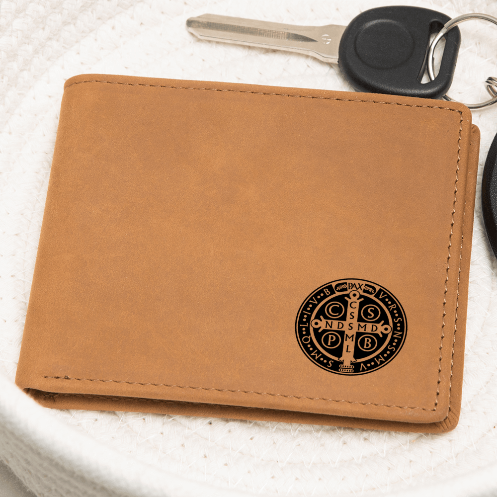 ShineOn Fulfillment Wallets Leather Wallet Minimalist Benedictine Leather Wallet