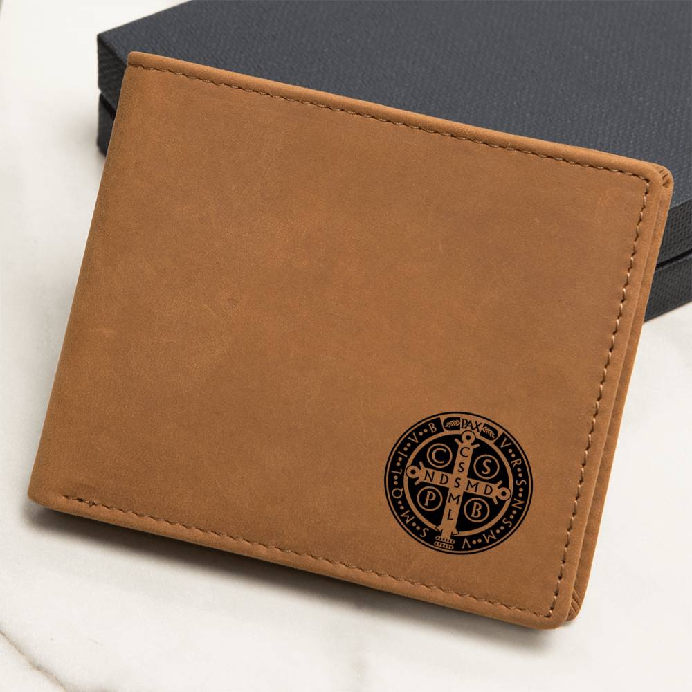 ShineOn Fulfillment Wallets Leather Wallet Minimalist Benedictine Leather Wallet