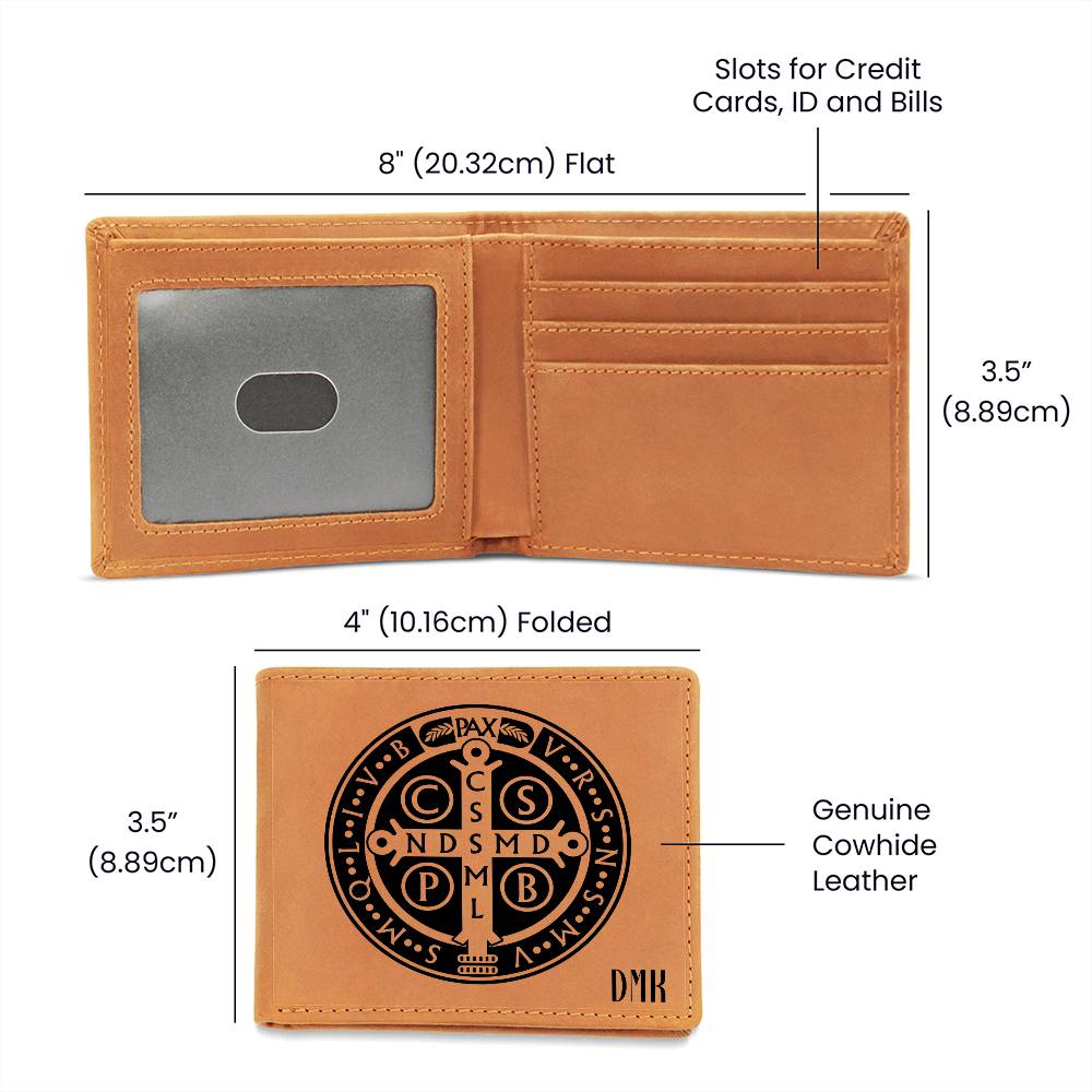 ShineOn Fulfillment Wallets Personalized Benedictine Leather Wallet