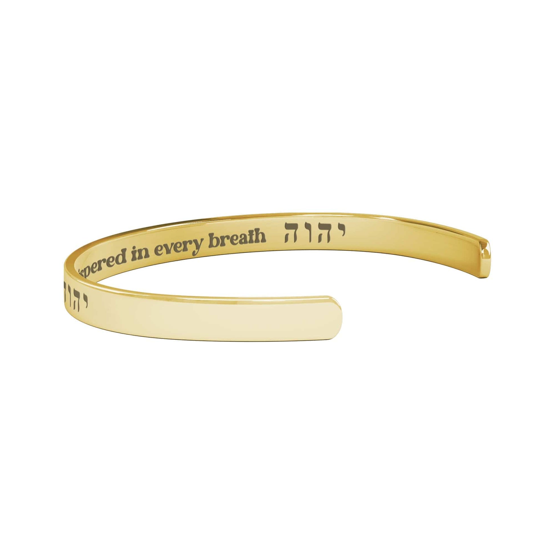 teelaunch Jewelry Hebrew YHVH Breath Cuff Bracelet