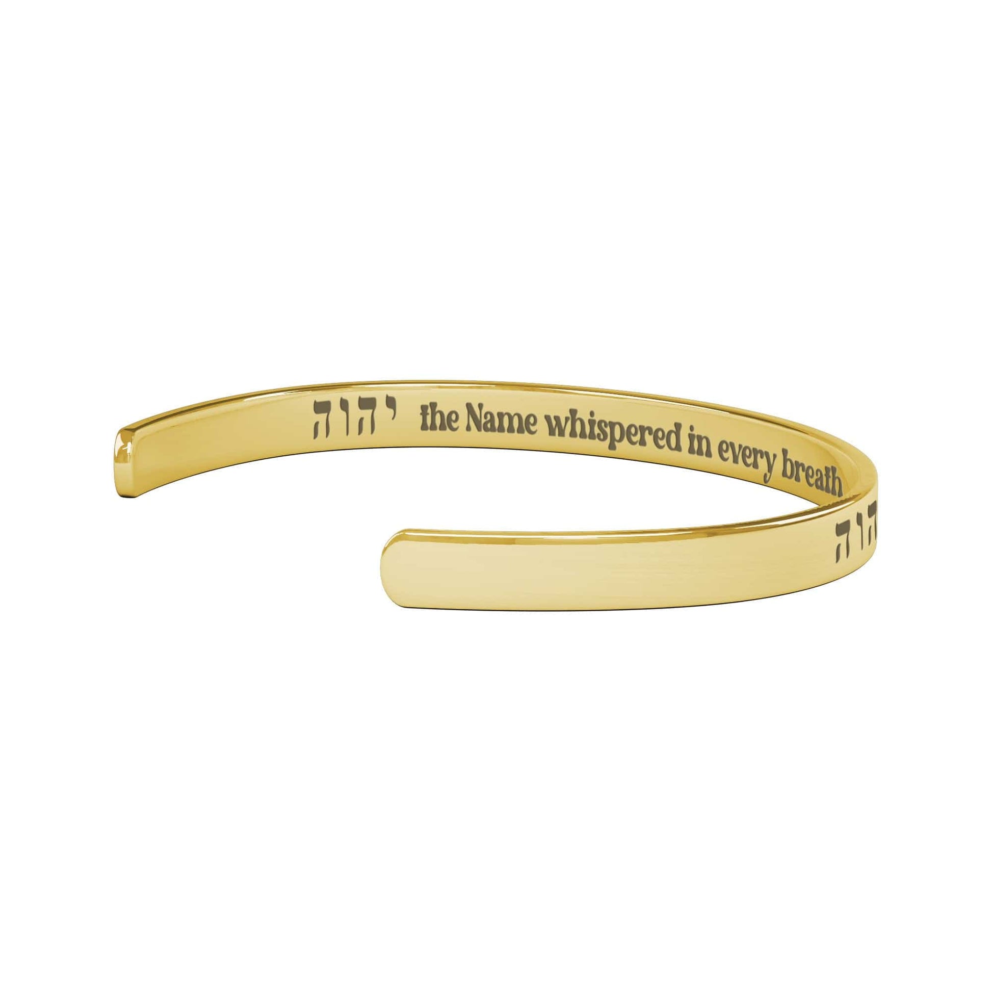 teelaunch Jewelry Hebrew YHVH Breath Cuff Bracelet