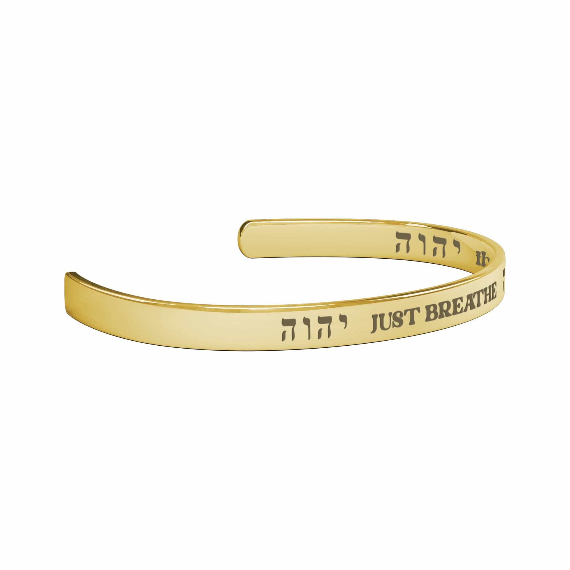 teelaunch Jewelry Hebrew YHVH Breath Cuff Bracelet