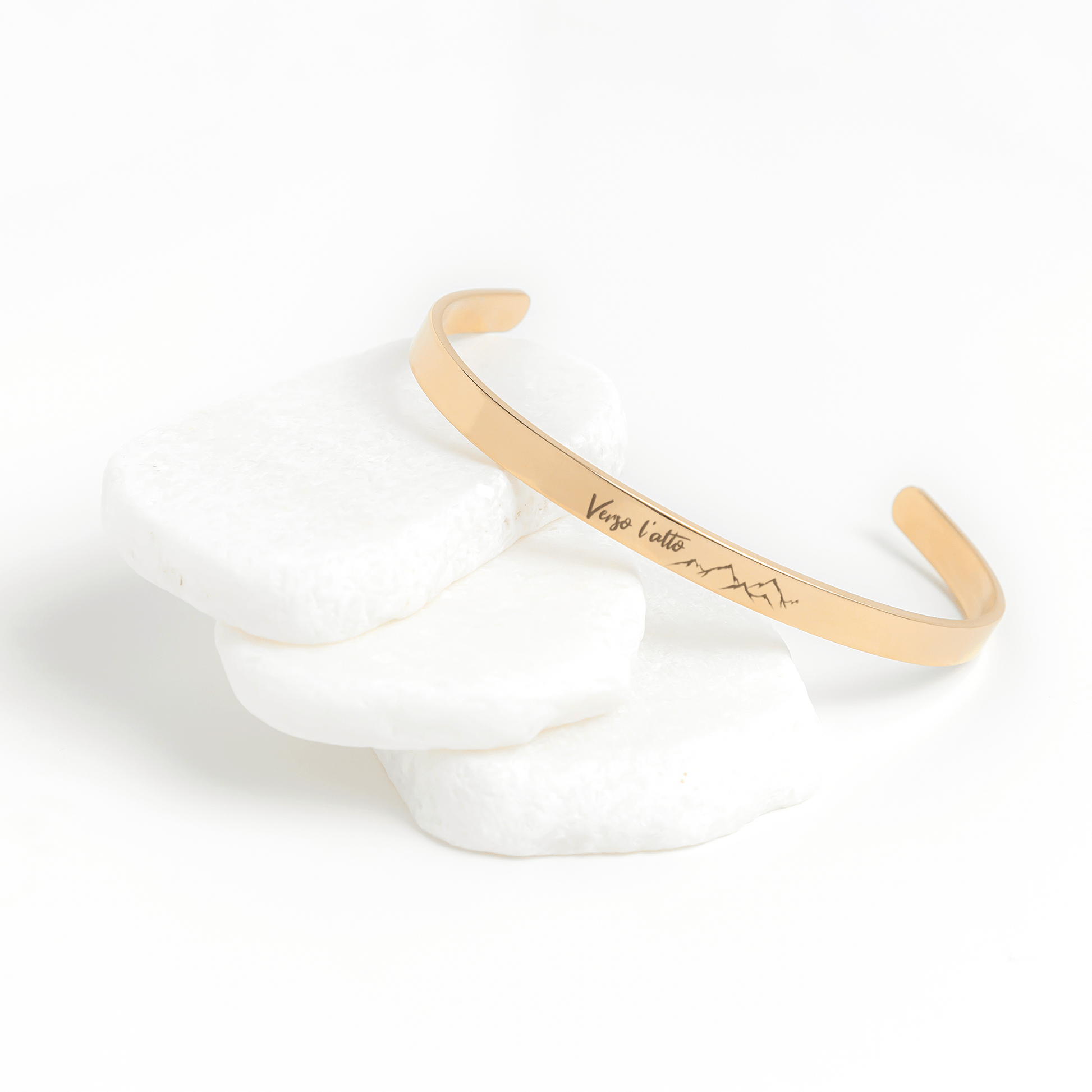teelaunch Jewelry Rose Gold Frassati Cuff Bracelet