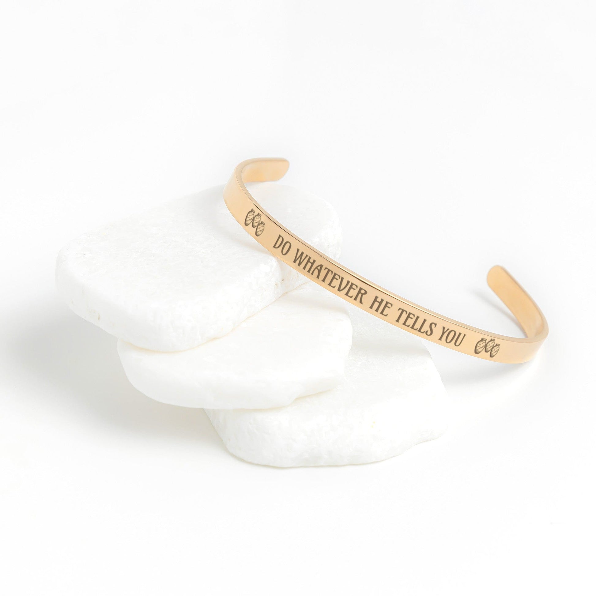 teelaunch Jewelry Rose Gold Miracle at Cana Cuff Bracelet