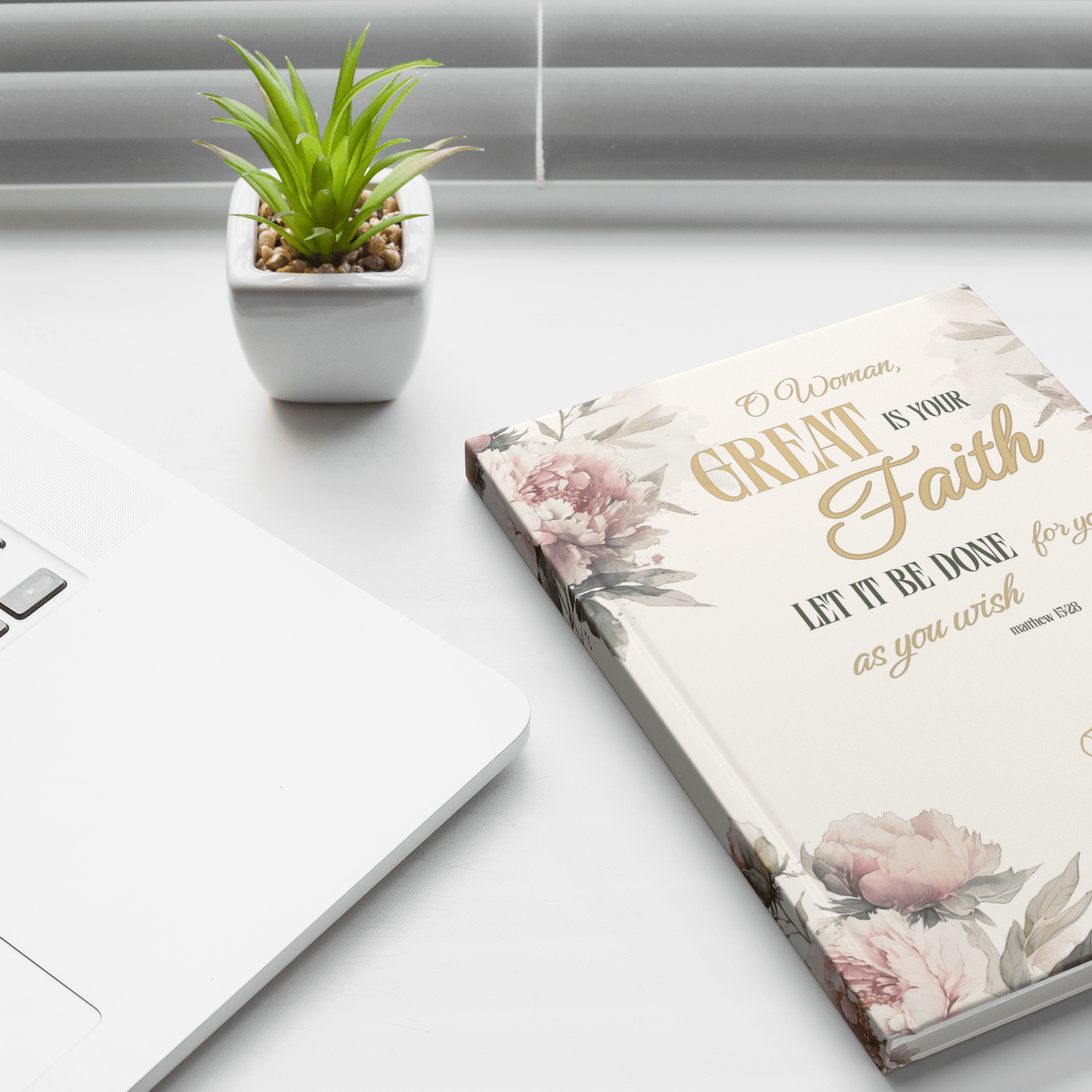 teelaunch Notebooks Great is Your Faith Hardcover Prayer Journal