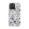 Totus Tuus Blue Floral Biodegradable Phone Case