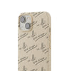 Pope Leo Papal Motto "in ill uno unum" Biodegradable Phone Case — Beige Eco-Friendly Protective Case