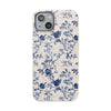 Totus Tuus Blue Floral Biodegradable Phone Case