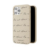 "Be Not Afraid" Biodegradable Phone Case