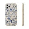 Totus Tuus Blue Floral Biodegradable Phone Case