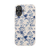 Totus Tuus Blue Floral Biodegradable Phone Case