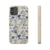 Totus Tuus Blue Floral Biodegradable Phone Case