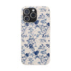 Totus Tuus Blue Floral Biodegradable Phone Case
