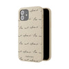 "Be Not Afraid" Biodegradable Phone Case