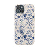 Totus Tuus Blue Floral Biodegradable Phone Case