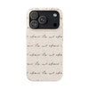 Be Not Afraid in Pope John Paul II's  Handwriting | Biodegradable Phone Case