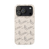 Pope Leo Papal Motto "in ill uno unum" Biodegradable Phone Case — Beige Eco-Friendly Protective Case