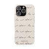 "Be Not Afraid" Biodegradable Phone Case