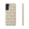 Pope Leo Papal Motto "in ill uno unum" Biodegradable Phone Case — Beige Eco-Friendly Protective Case