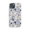 Totus Tuus Blue Floral Biodegradable Phone Case